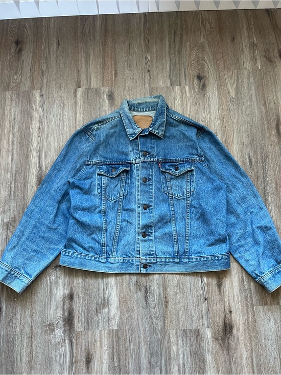 Levi's Other - Vintage 90s Levi’s 75513 Denim Trucker Jacket Light Wash Size L (50 23Wx25L)